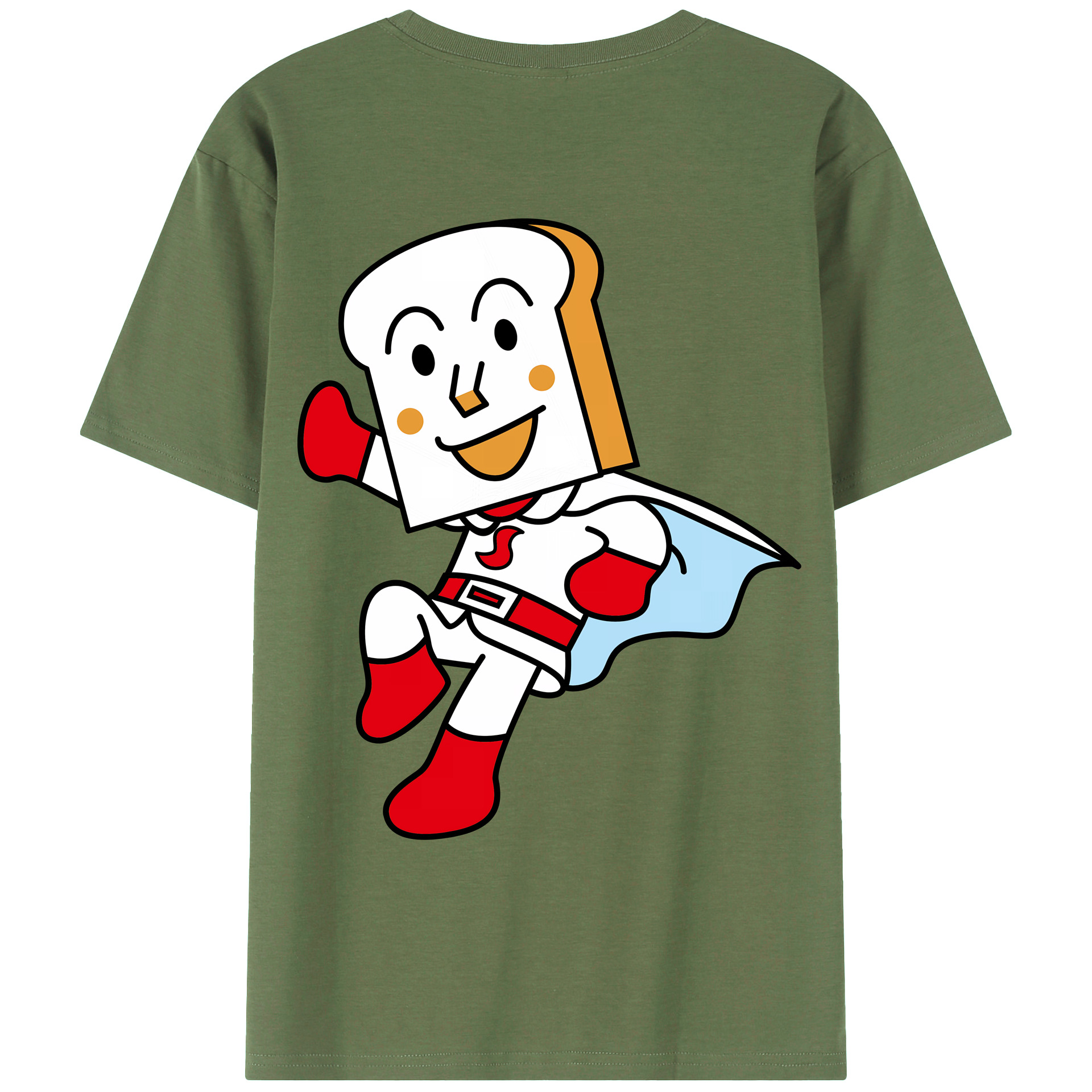 （画像用） アンパンマン Anpanman 綿100％ メンズ半袖Tシャツ（バックプリント） 通気性
